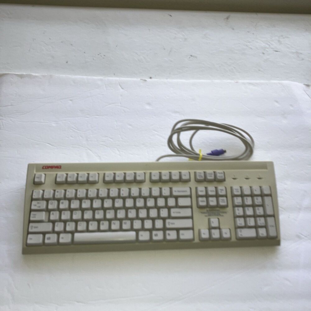 Vintage Compaq KB-9965 PS/2 Keyboard TESTED WORKS